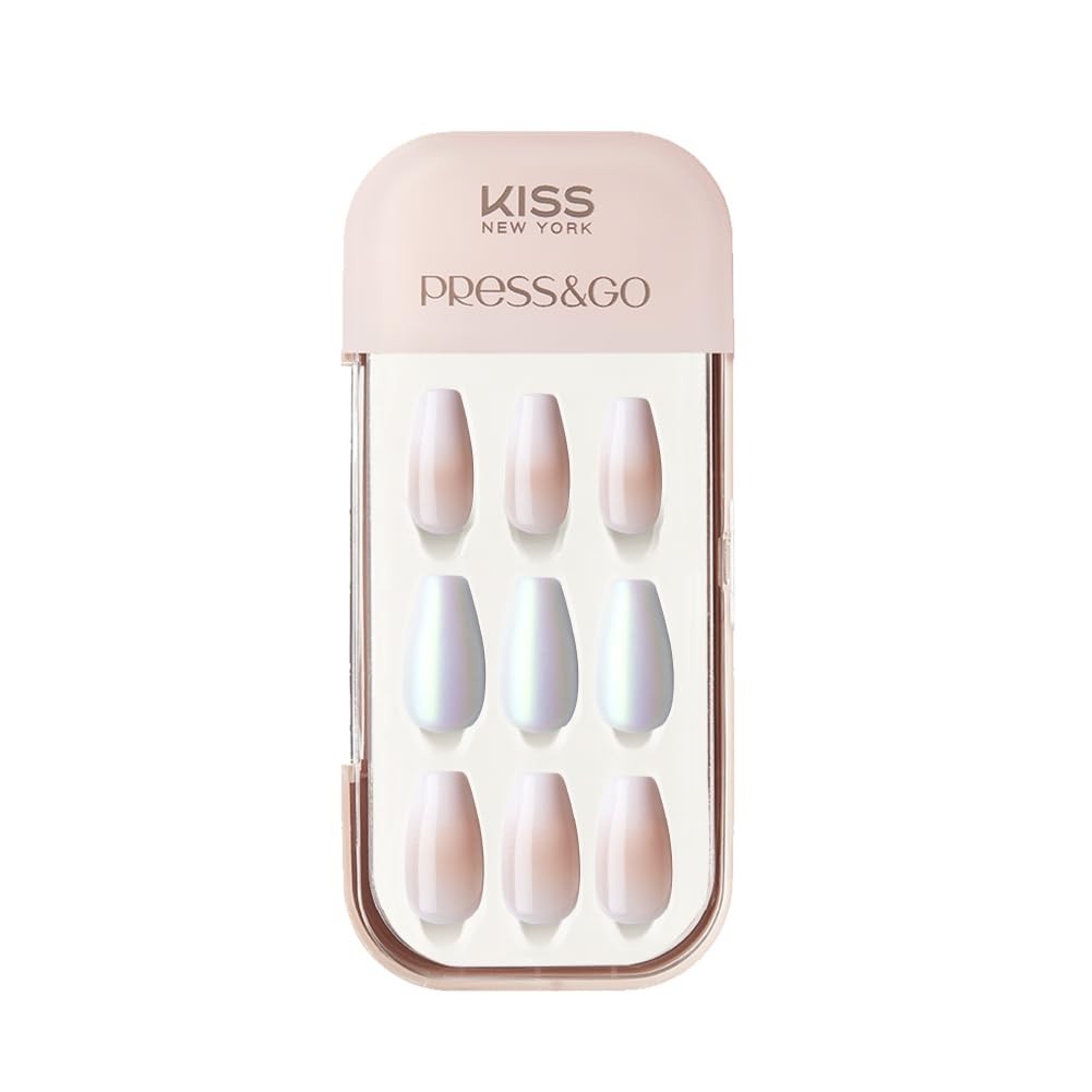 NEW YORK Press&Go Press-On Manicure Fake Nails, Gradient French Tip & Matte C…