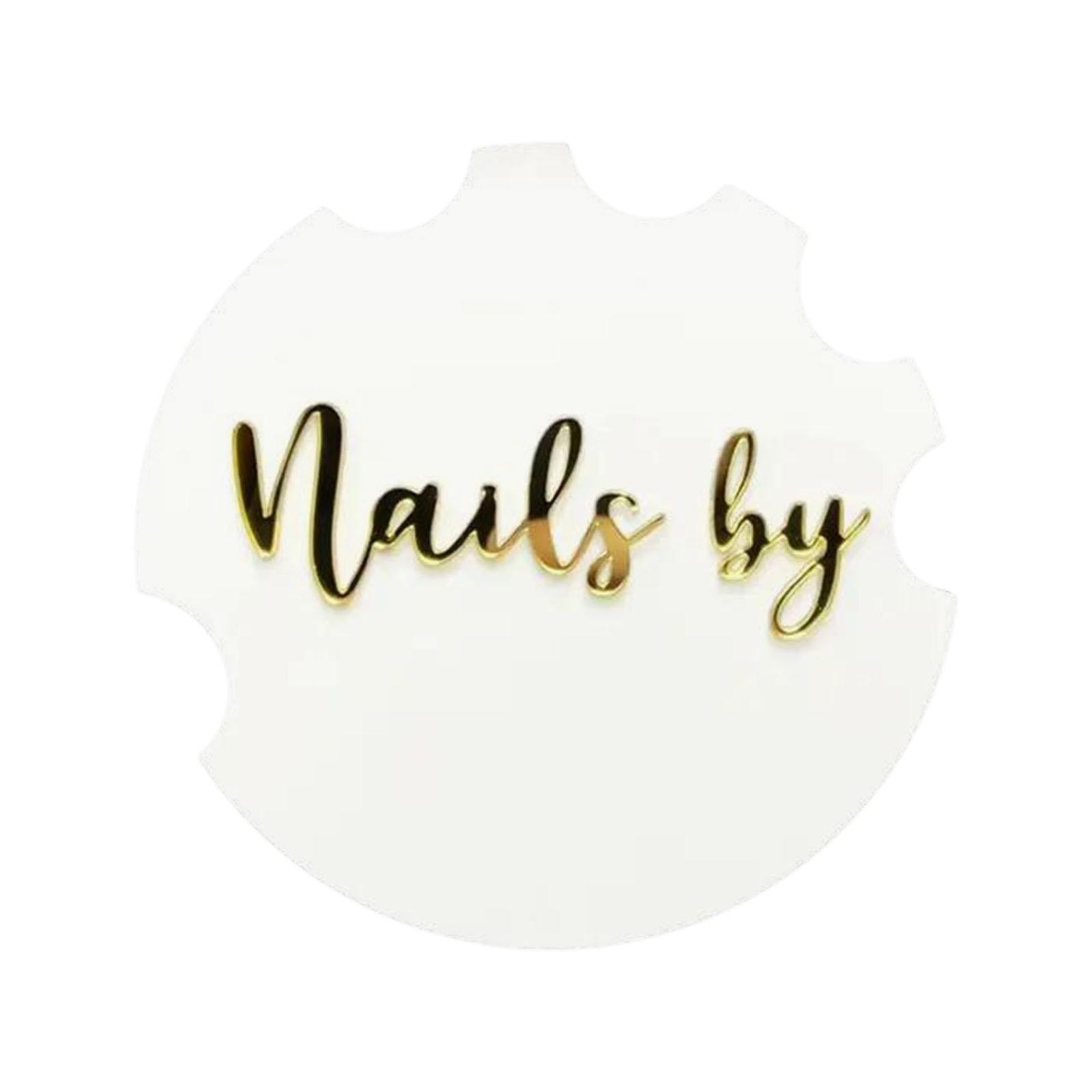 Acrylic Nail Photo Prop Round Shape Nail Tech Props