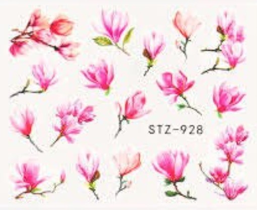 Flower, Floral Nail Art Water Decals DIY Nail (Group 5)