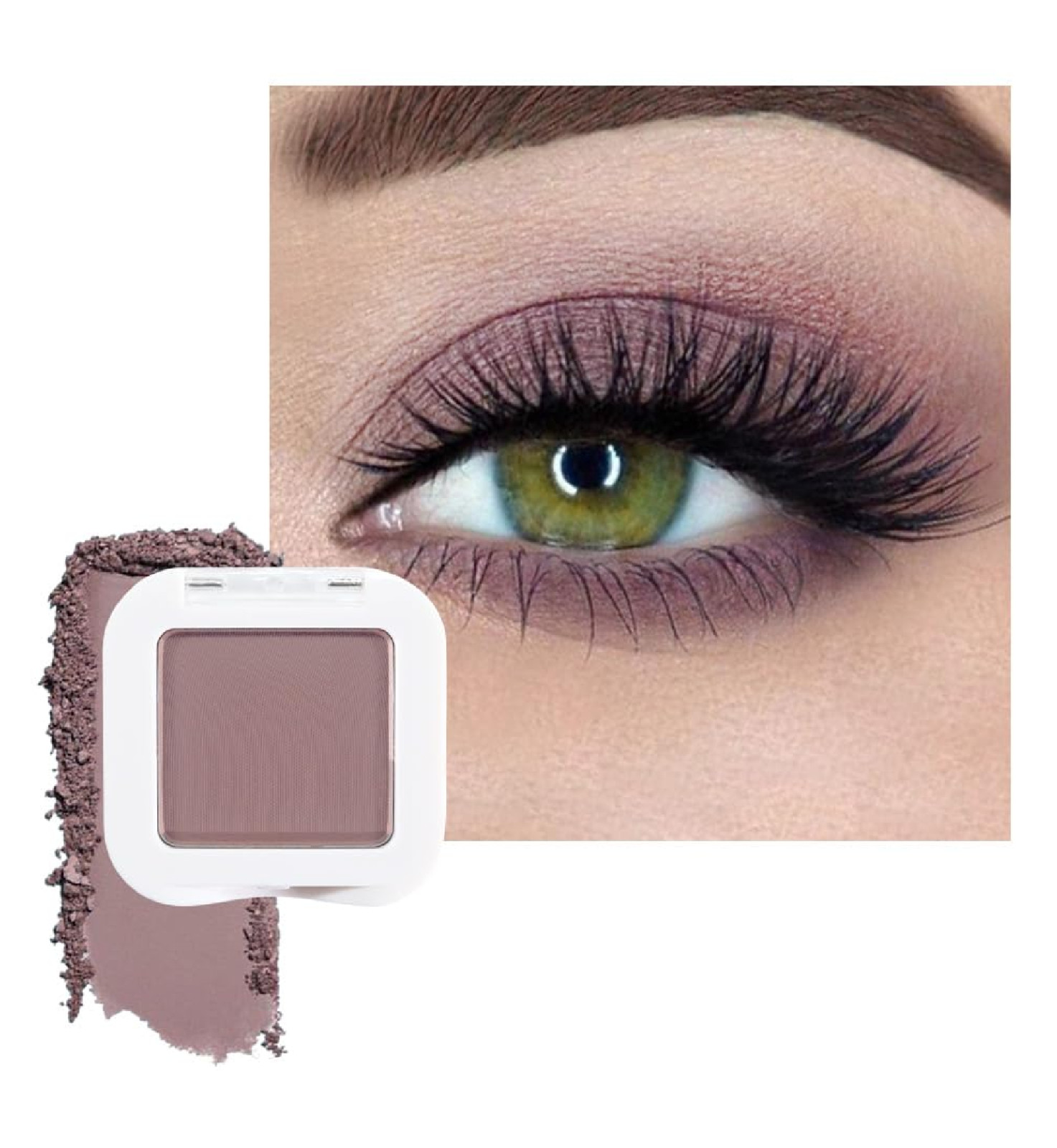 FeiCuiYun Matte Mauve Taupe Eye Shadow Palette Makeup For Older Women, Matte Sin
