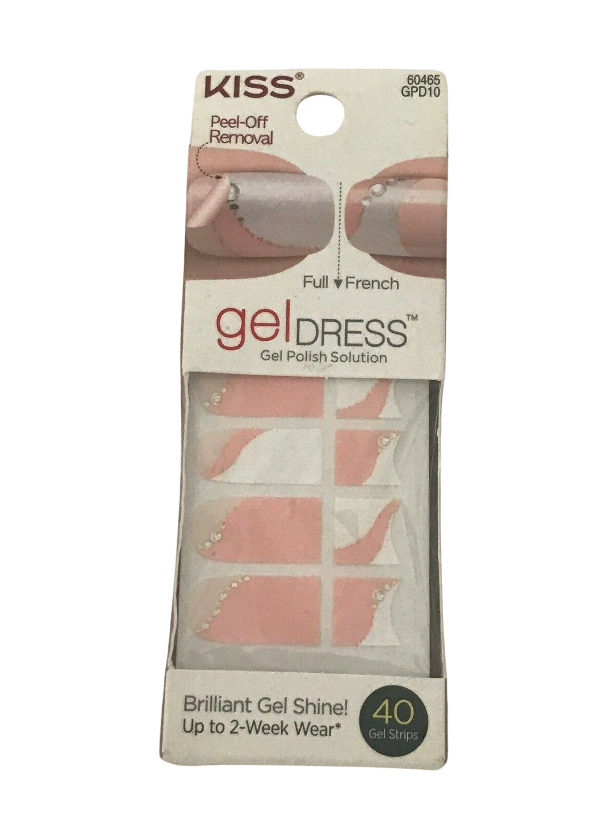 2 Pk Kiss Nail Gel Dress Gel Polish Solution Strips 60465 COLD SPRINGS