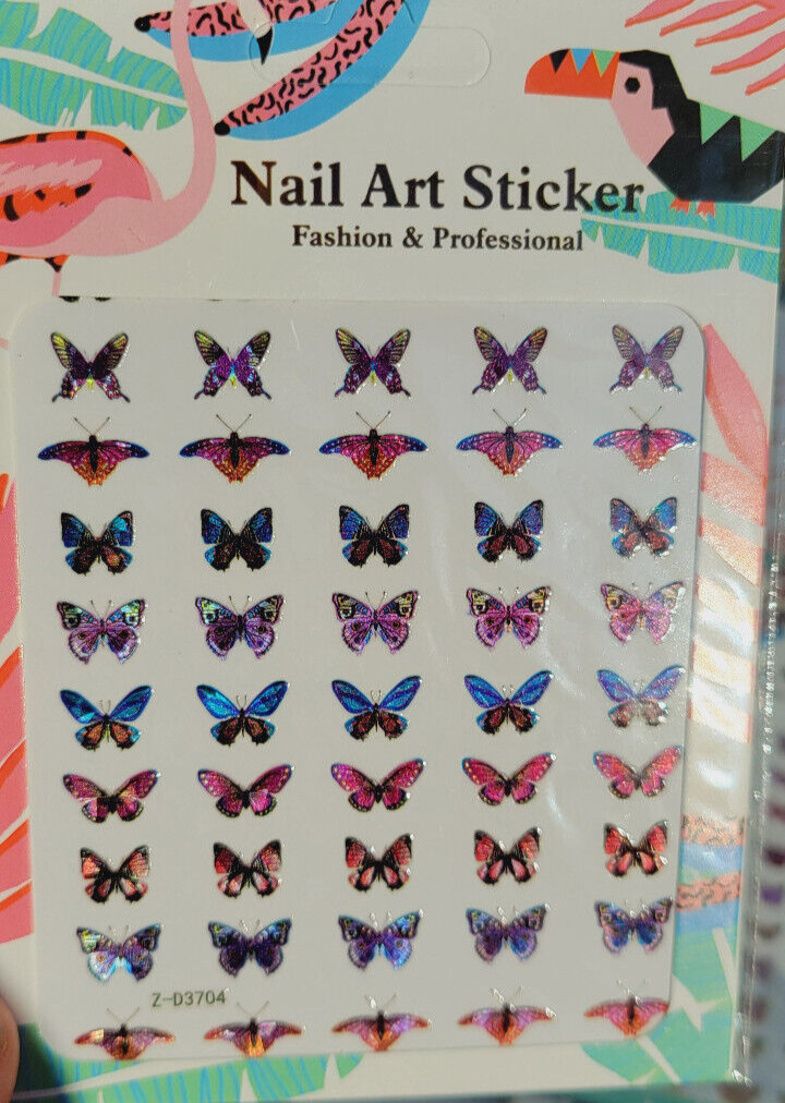 3D Butterfly Nail Stickers Art DIY Designs Decor Waterproof Decal Manicure US
