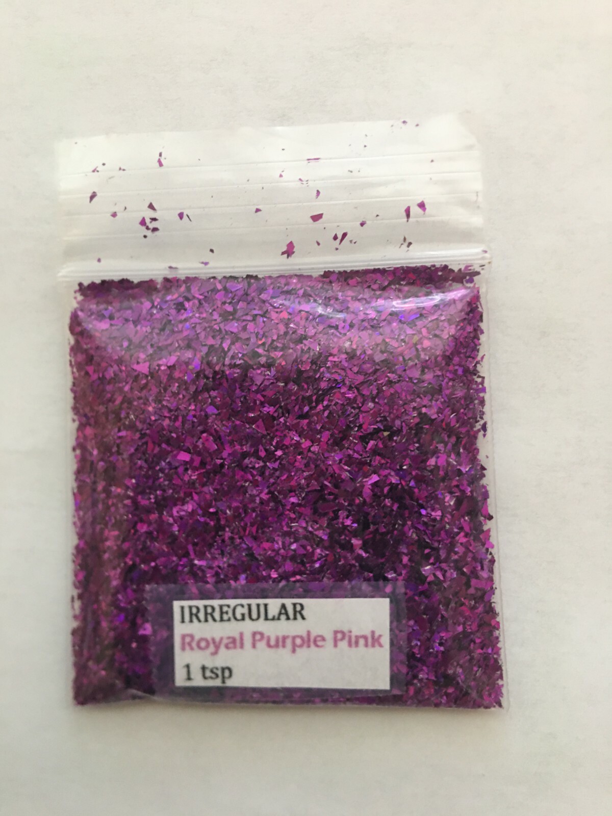 Solvent Resistant IRREGULAR shape Glitter(Royal Pink Purple) Nail Art FaceCrafts