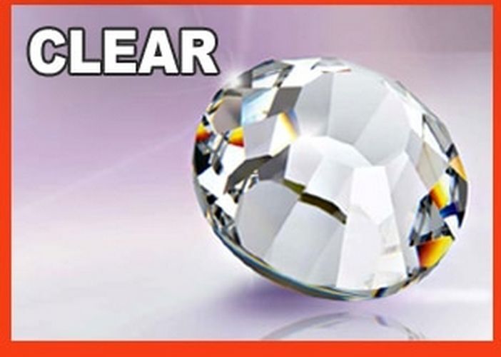 Clear AB NonHot Fix Glass Rhinestone SS16 SS20 SS30 Flat Back Nail Art