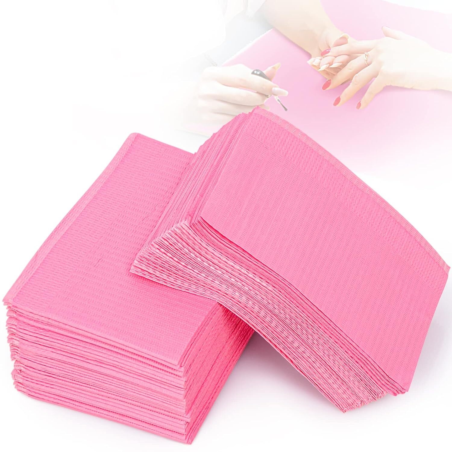 Waterproof Nail Tips Art Table Towels Mat 4*125PCS Dental Bibs