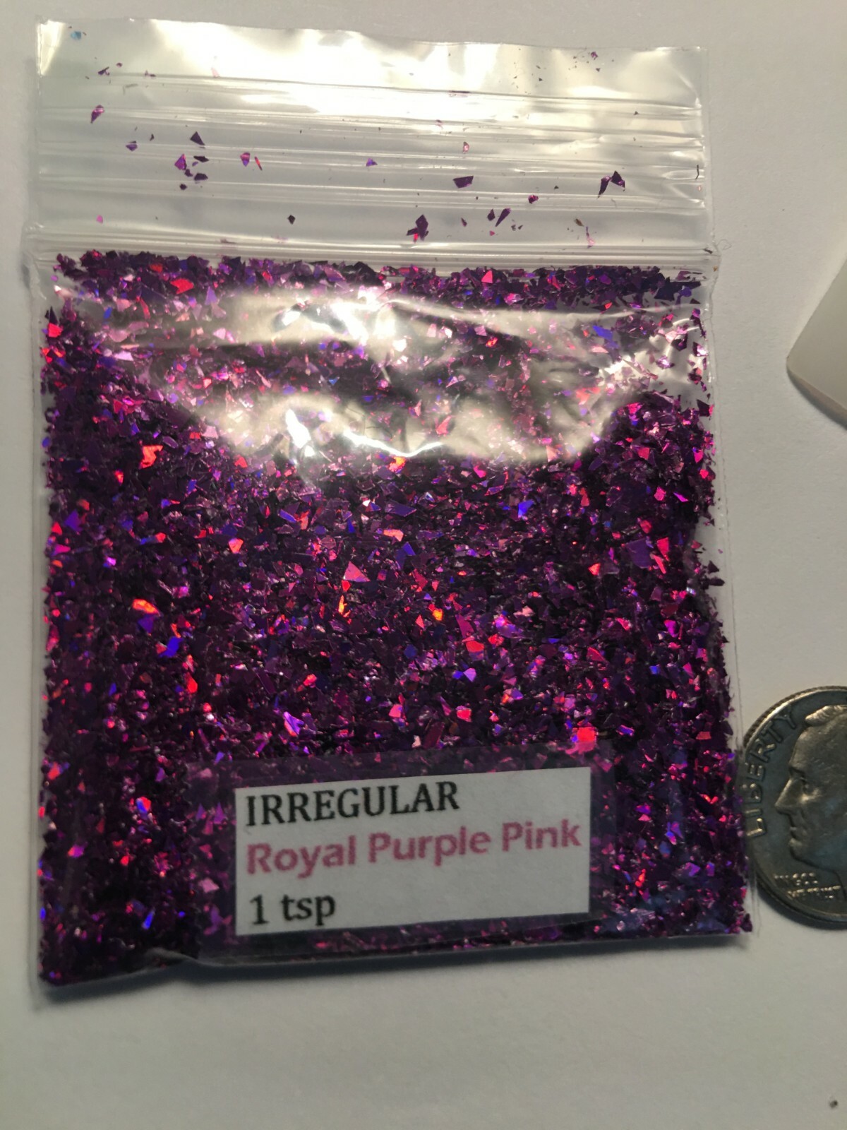 Solvent Resistant IRREGULAR shape Glitter(Royal Pink Purple) Nail Art FaceCrafts