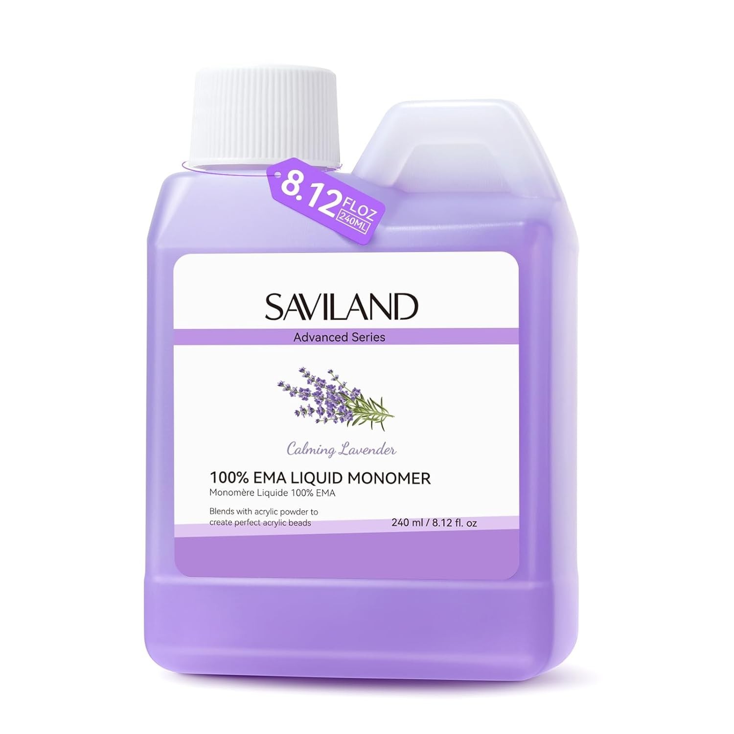 240 ml Lavender Acrylic Nail Liquid – Smooth Application & Long-Lasting