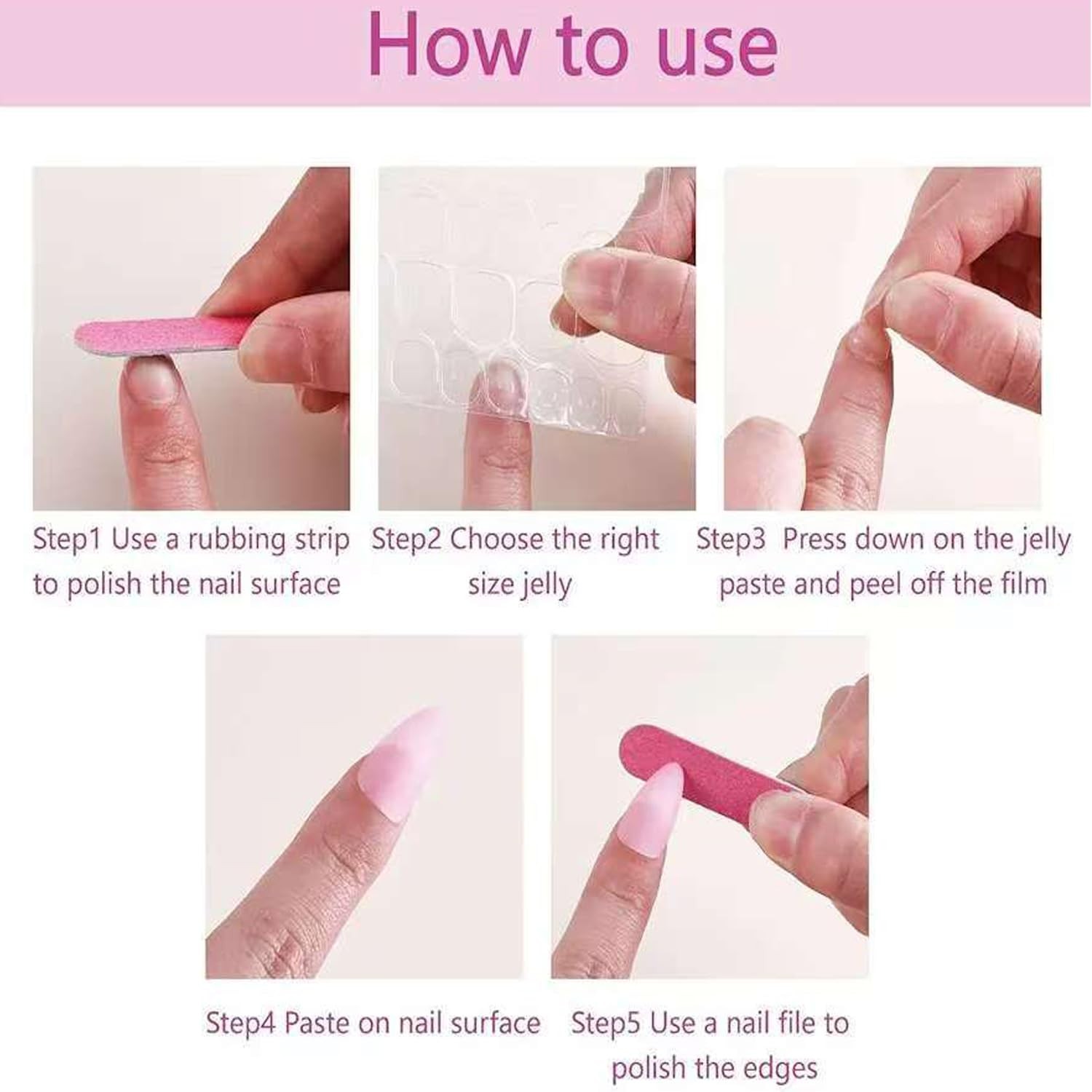 4th of July Press on Nails Ballet Shaped Artificial Acrylic Gradient Firework…