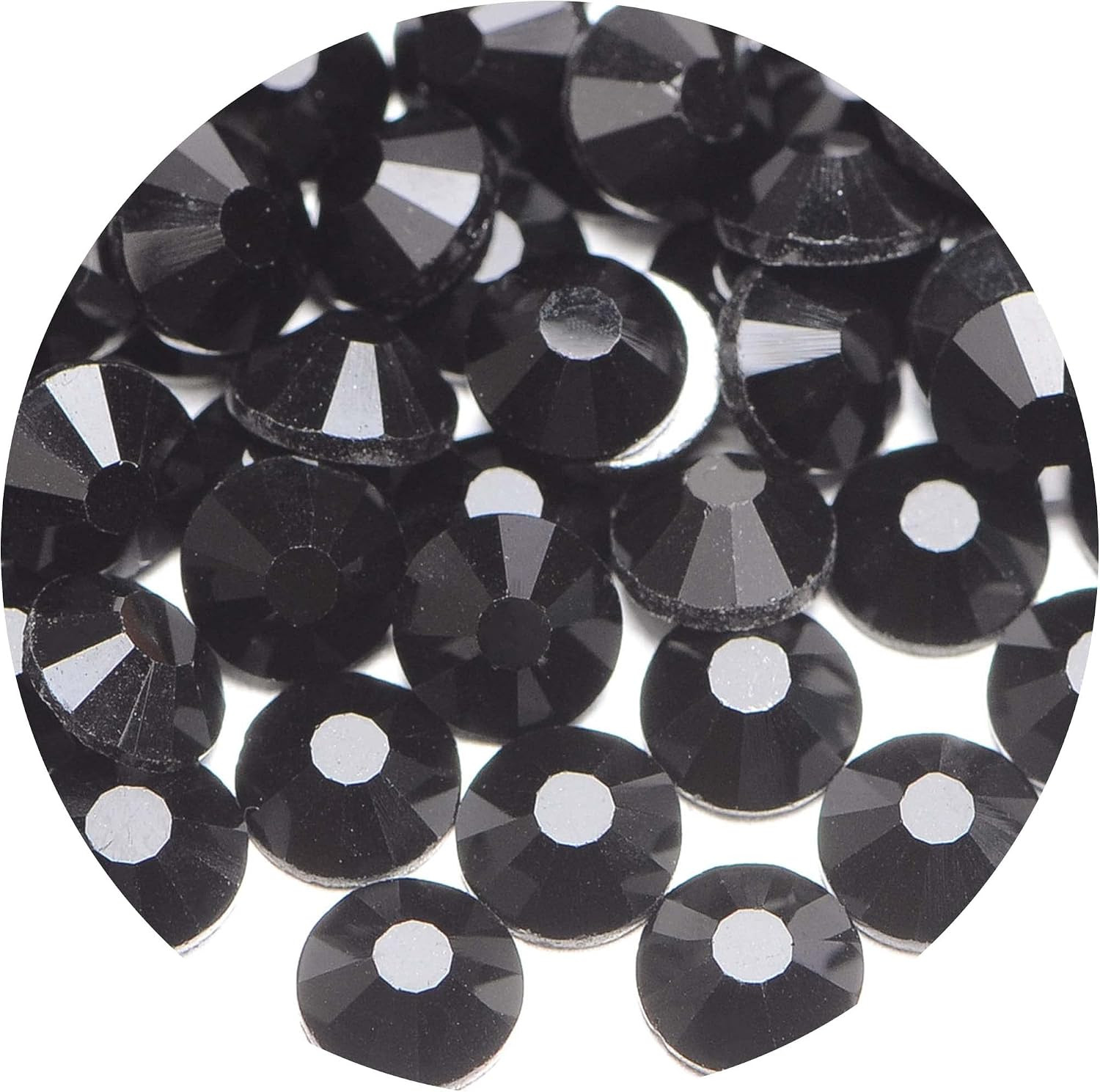 3000Pcs Flatback round Glass Nail Art Rhinestones Crystal for DIY Making Accesso