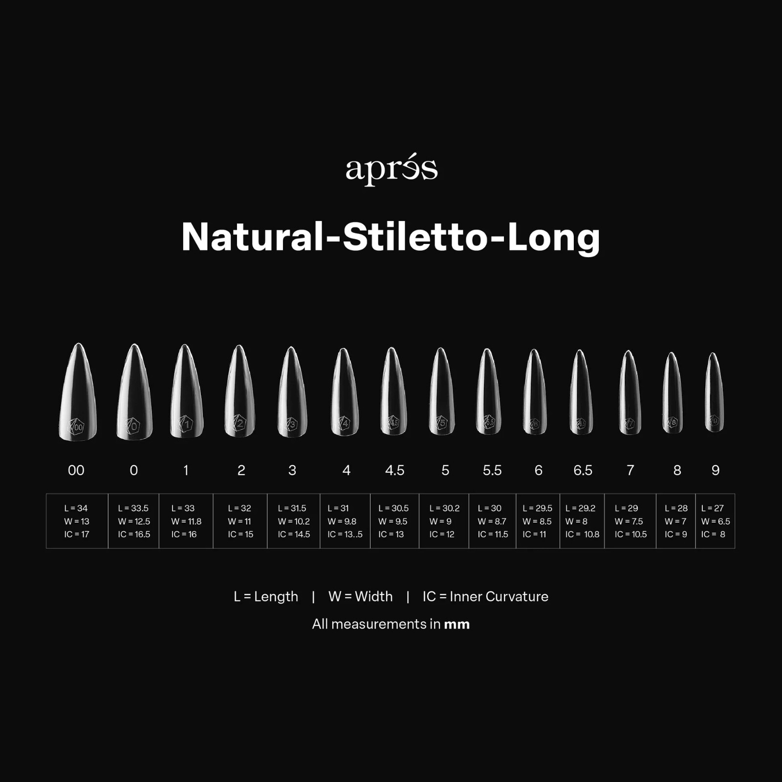 Apres Gel-X Natural Stiletto Long (Box of 600 Tips)