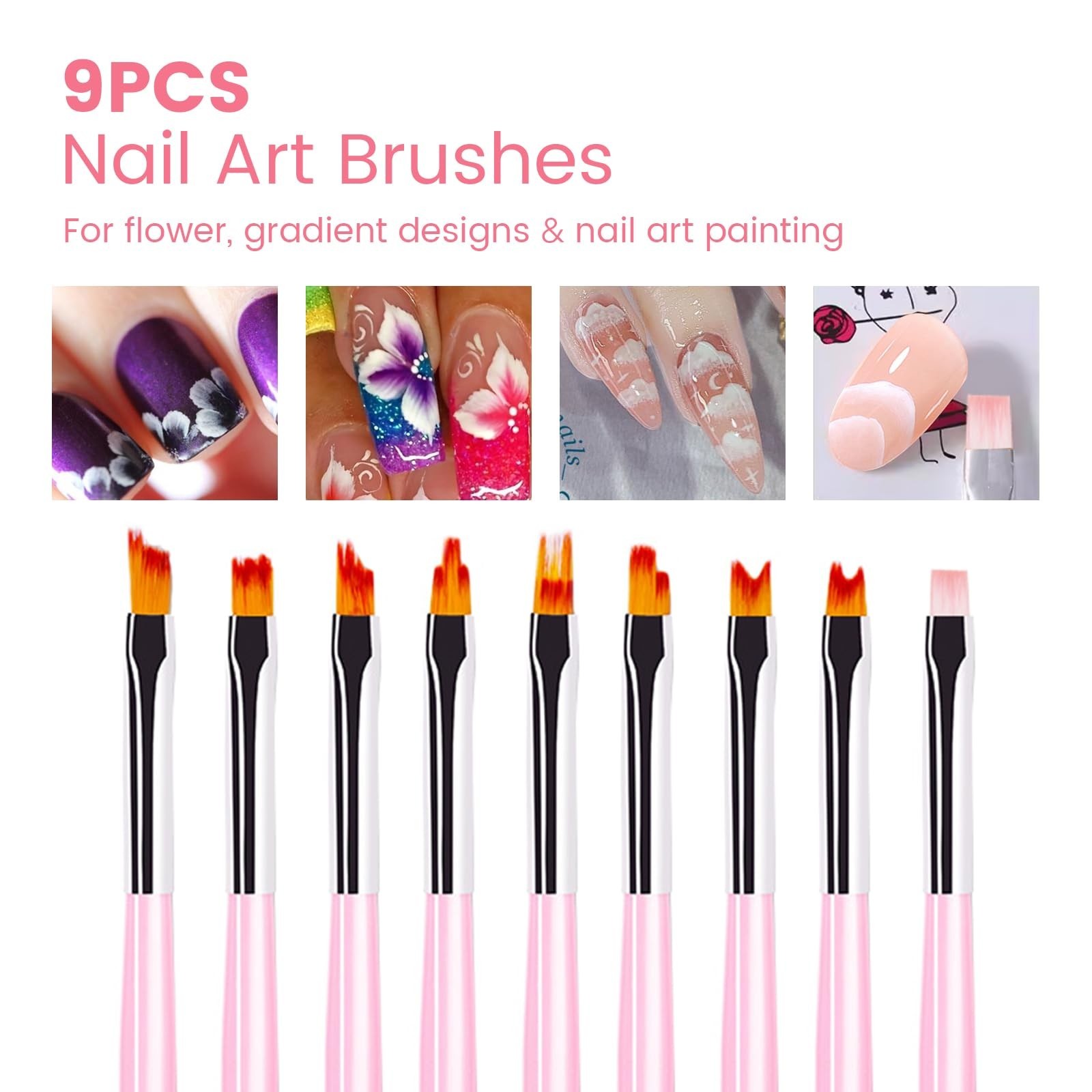 42PCS Nail Art Brushes, Nail Art Tool Set, Including Nail Brushes, Striping N…