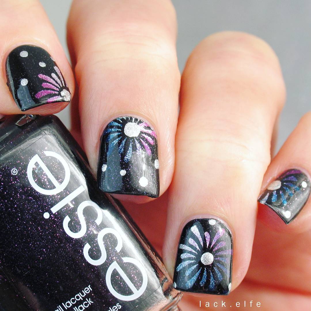 Firework Stencils for Nails, Christmas Nail Stickers, Nail Art, Nail Vinyls