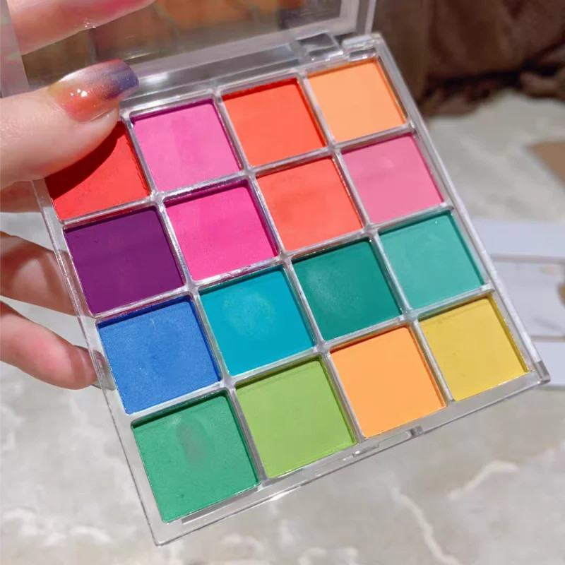 Colors Solid Rubbing Powder Nail Pigment Palette Set Gradient Ombre Nail Dust fo