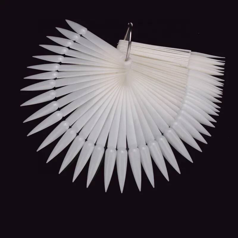 Tips Stiletto Clear Y Natural 40 Ea Color Para Diseño O Practica