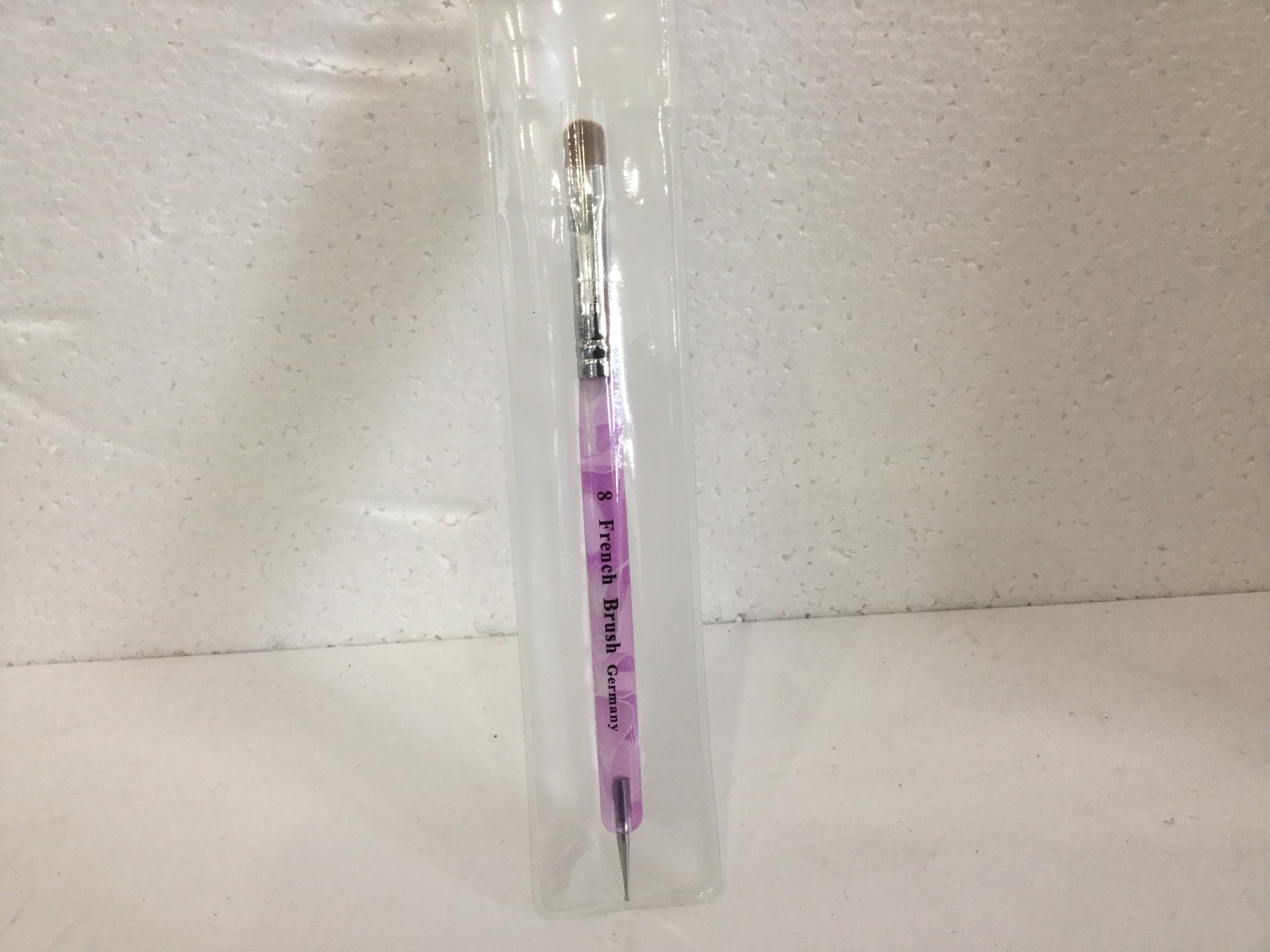Purple arcylic French Brush 100% kolinsky hair size 8 10 12 14 16
