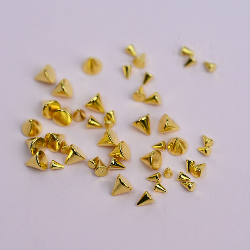 Nail Art Rivet Decor Punk Manicure Spikes Metal Studs Decor Charms Nail DIY