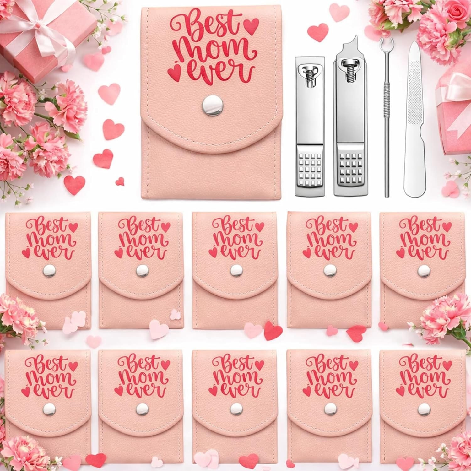 24 Pcs Mom Ever s Birthday s for Mom 4 in 1 Mani Set