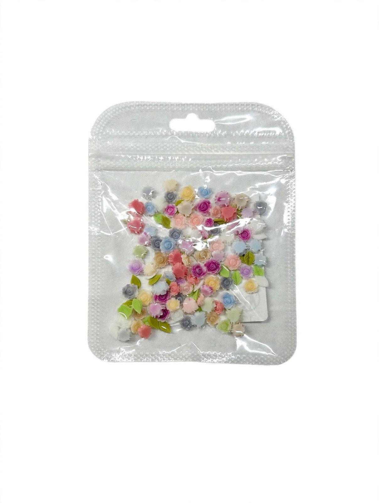 3D Resin Flower and petals in various sizes and colors, perfect for nail
