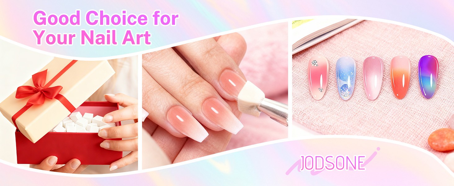 100PCS Soft Nail Sponges Tool with 1PCS Grabbing Pen Professional Accessories