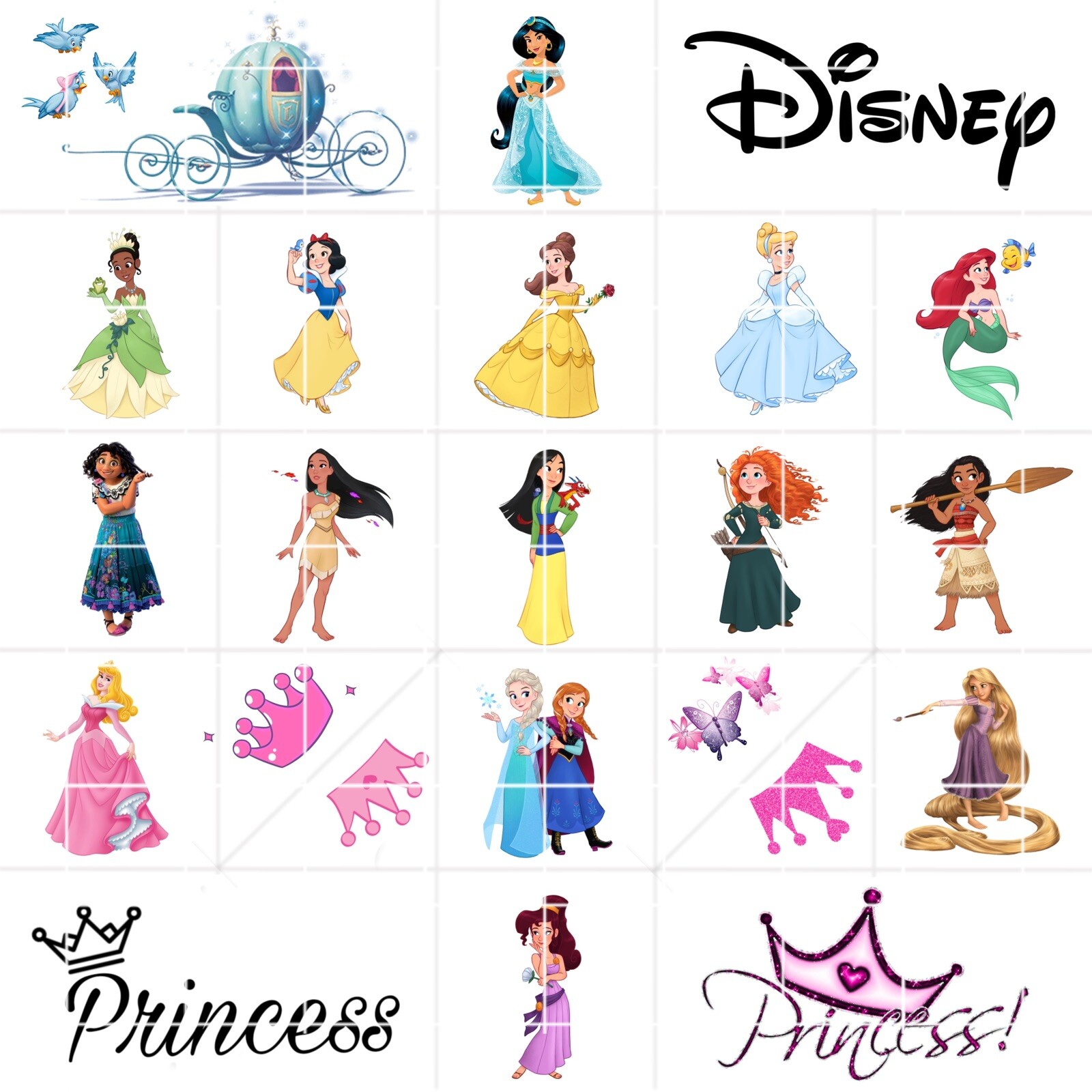 Disney Princess Waterslide Hot Wheel Decals Set 50 Instructions & Bonus