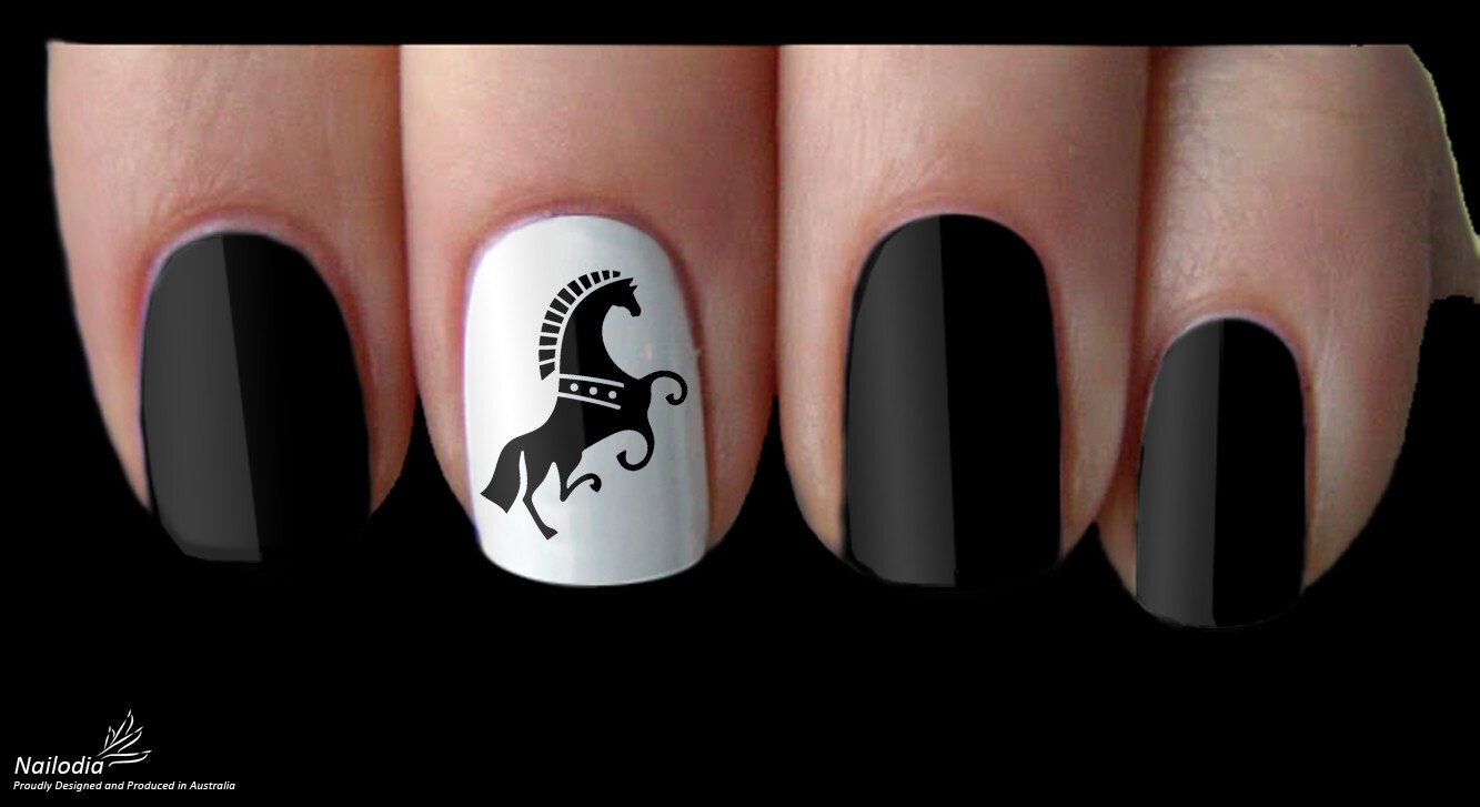 Celtic & Heraldic Animals Horse Nail Art Decal Sticker