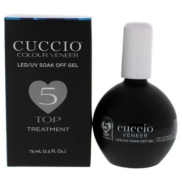 Cuccio Colour Veneer – LED/UV S/O Gel – #5 Top Treatment Top Coat – 75ml / 2.5oz
