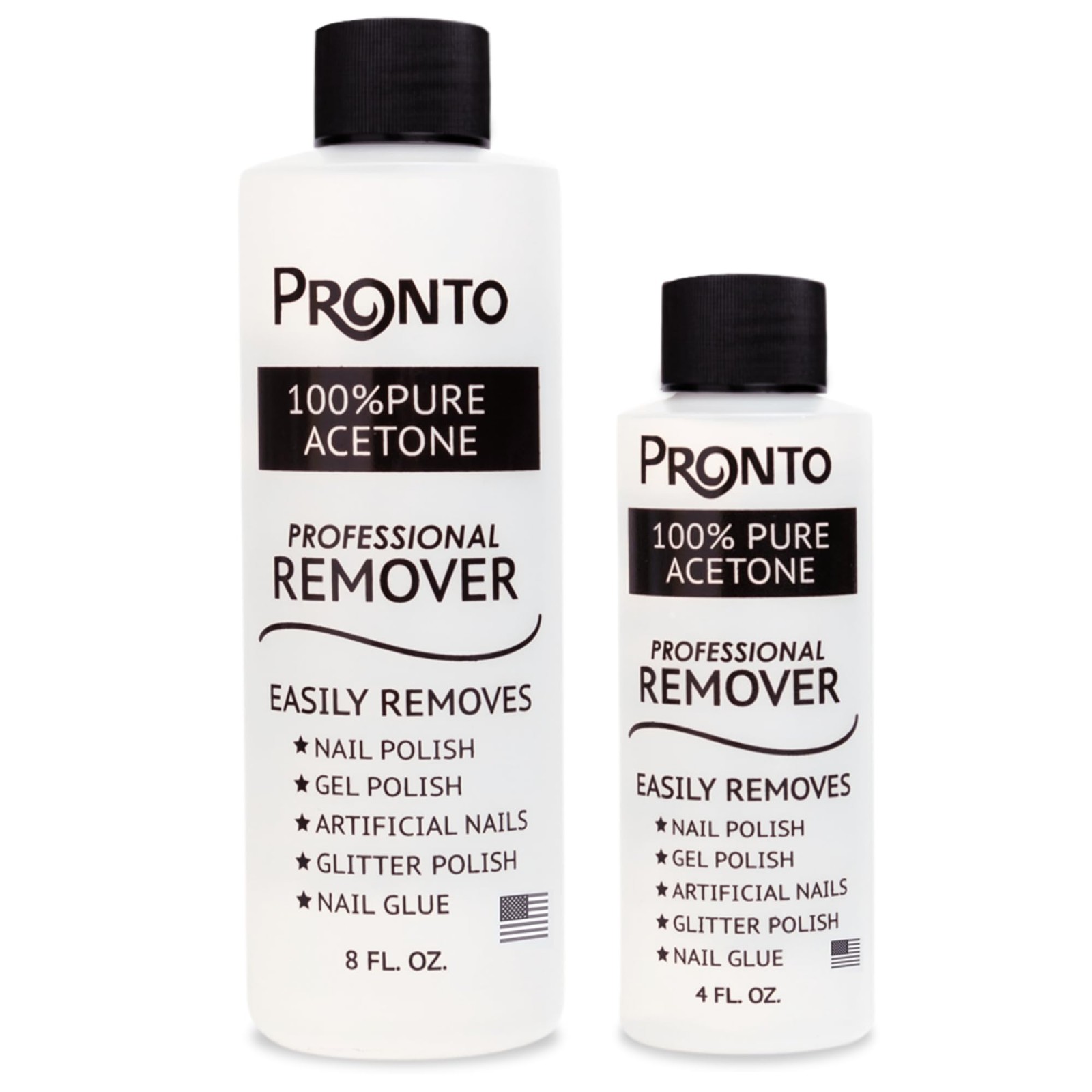 Pronto 100% Acetone Gel Nail Polish Remover – 12 Fl Oz (Pack of 2),