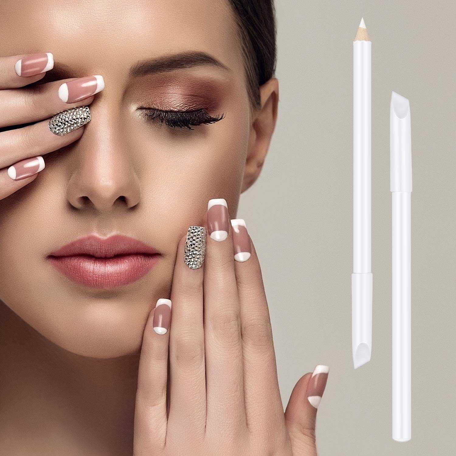 Blulu 3 Pieces White Nail Pencil 2-in-1 Whitening French Nail…