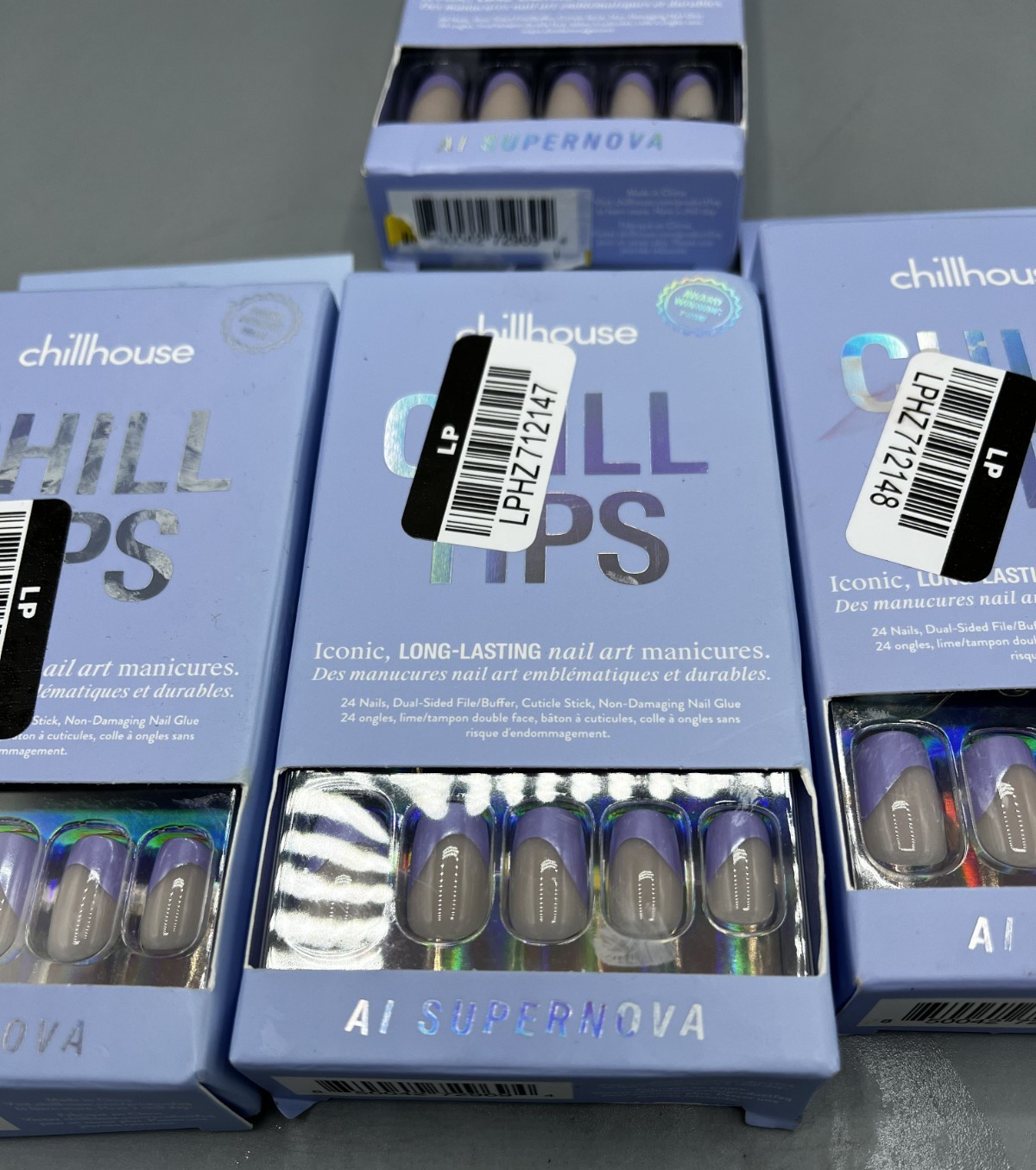 Lot of 4 Chillhouse Chill Tips Art Press Ons Kit With Glue Included AI Supernova