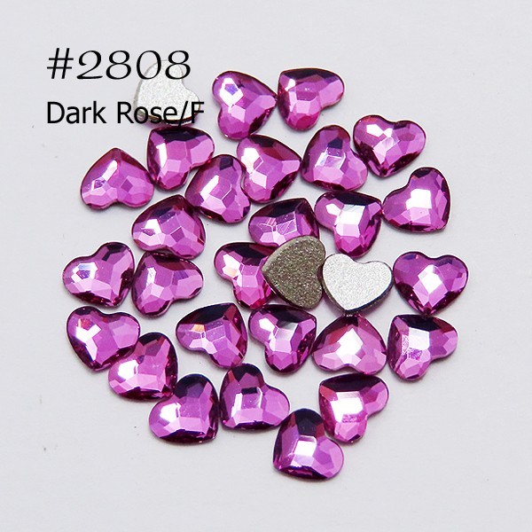 Swarovski 2808 Heart Flat Back 10mm(4pcs)
