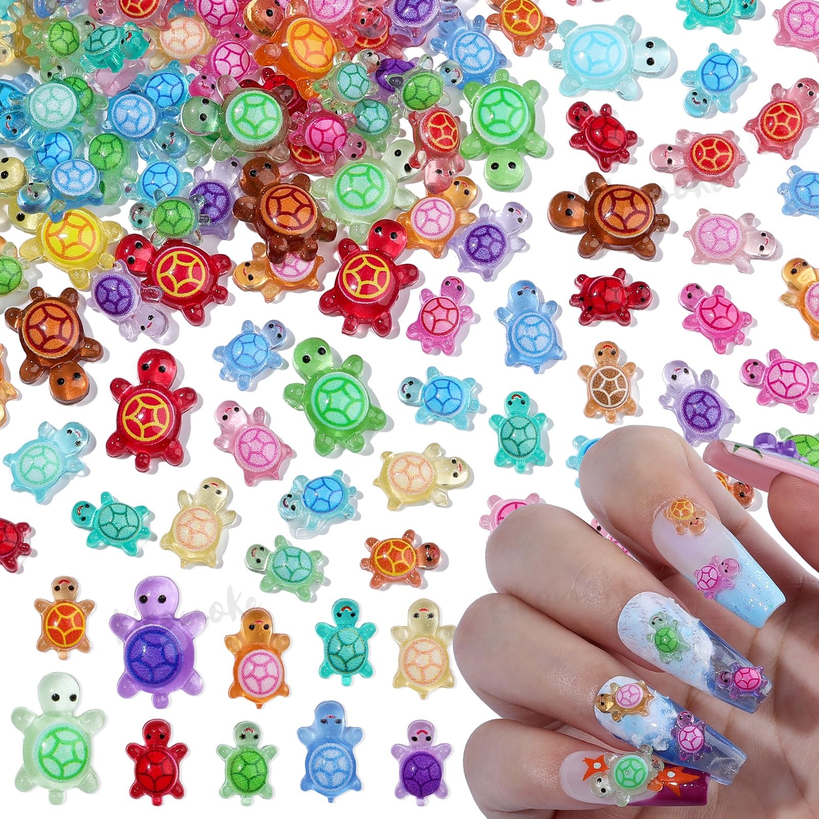Kikonoke Sea Turtles Nail Charms 200pc