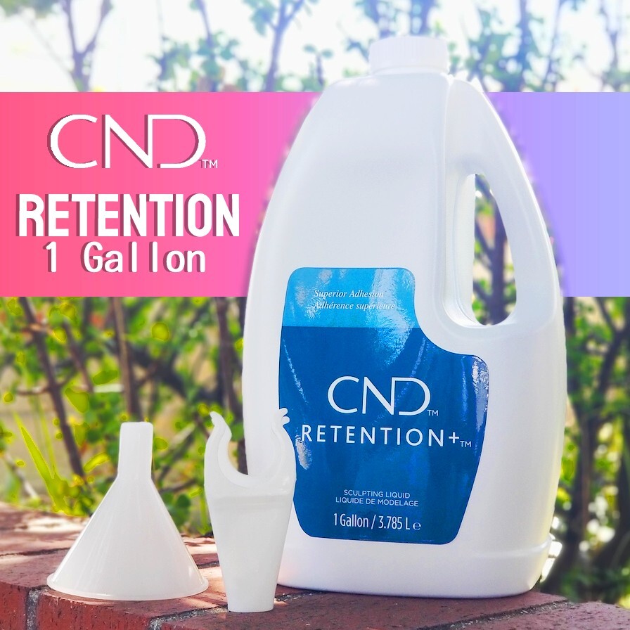 CND Retention+ Sculpting Liquid 1 Gallon / 3785 mL Superior Adhesion – Nail Prep