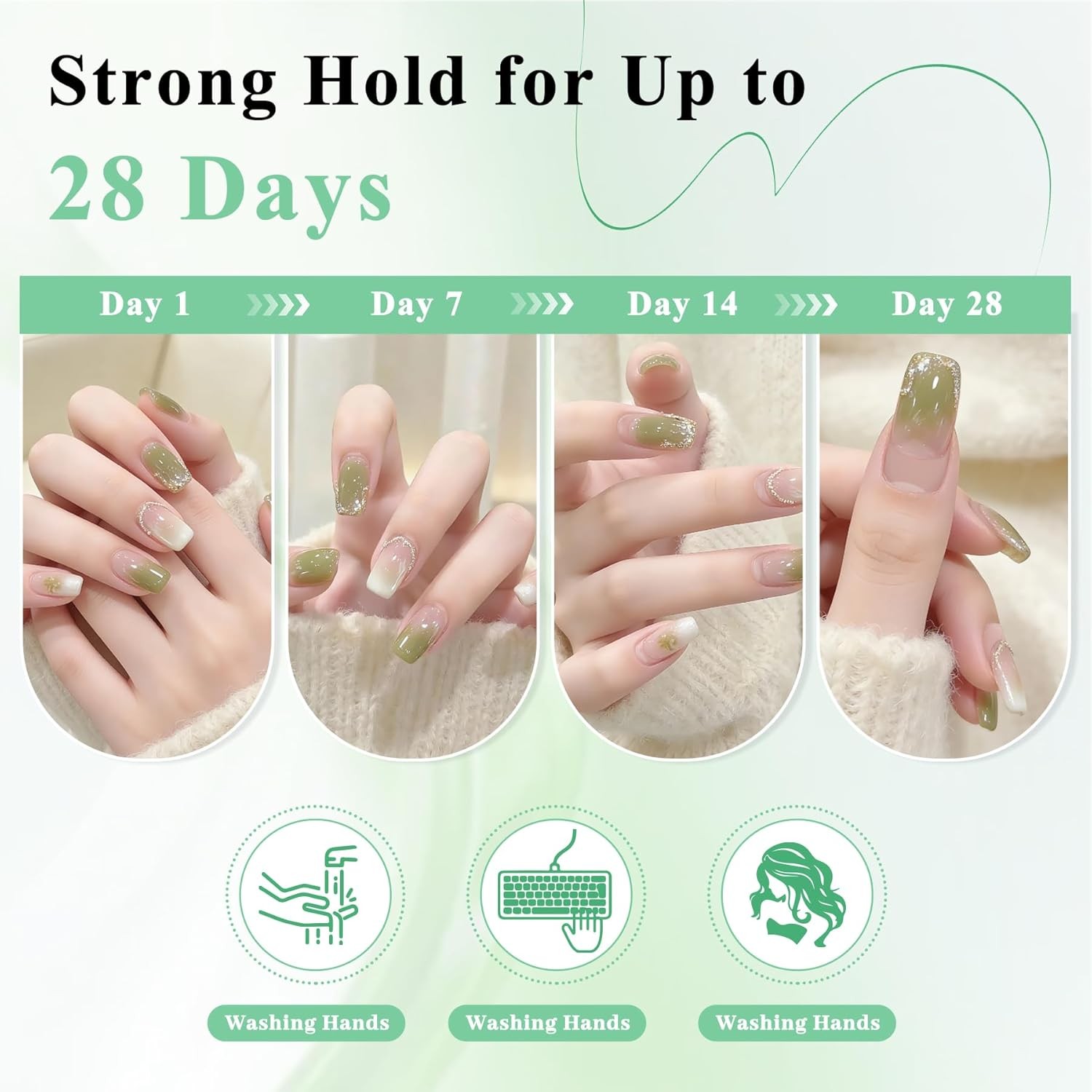 Nail Glue for Press Ons, 10s Fast-Drying No U V Light Needed – Upgrade Super Str