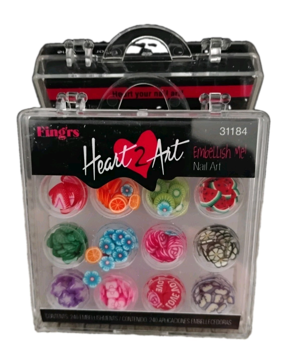 2 PACK Fing’rs Heart 2 Art Finger Nail Art Embellishments #31184 Embellish Me!