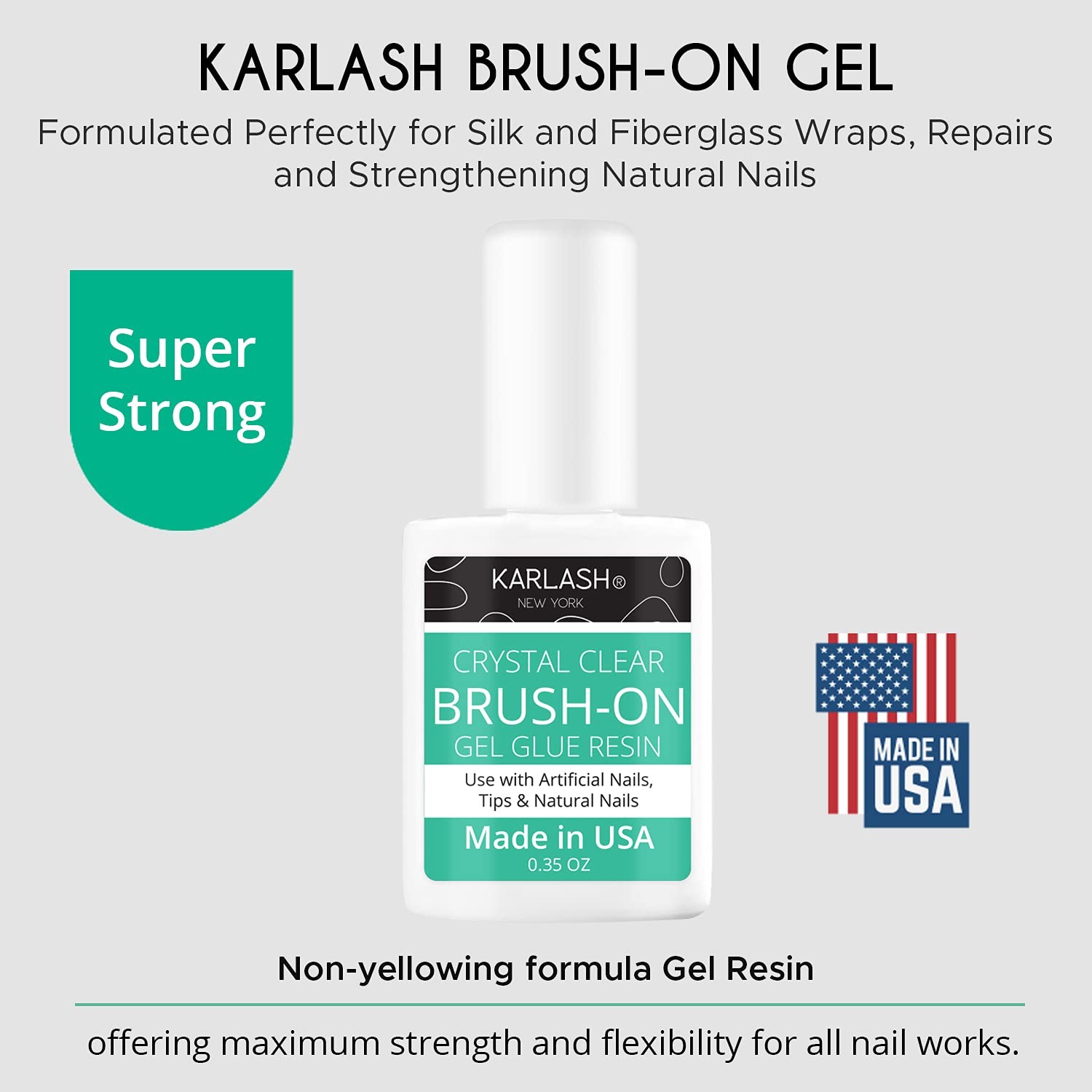 Super Strong Brush on Nail Glue for Acrylic Nails and Press on Nails Nail Bond