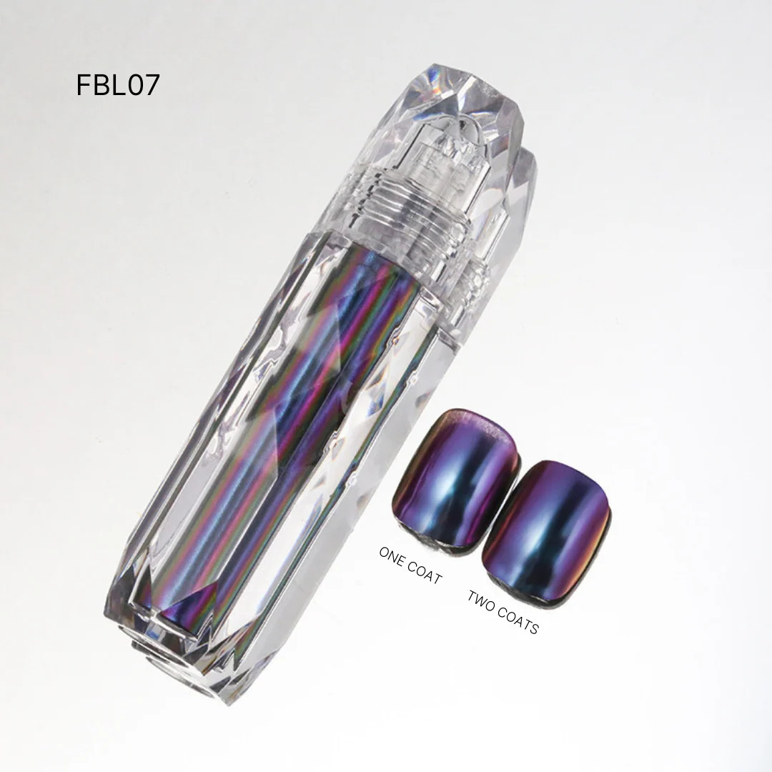 Liquid Chrome Overlay Mirror Effect Nail Chrome