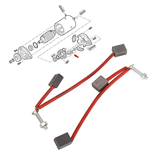 Cart Starter Generator Brushes, 2PCS Car Starter Motor Brush Set Replacement