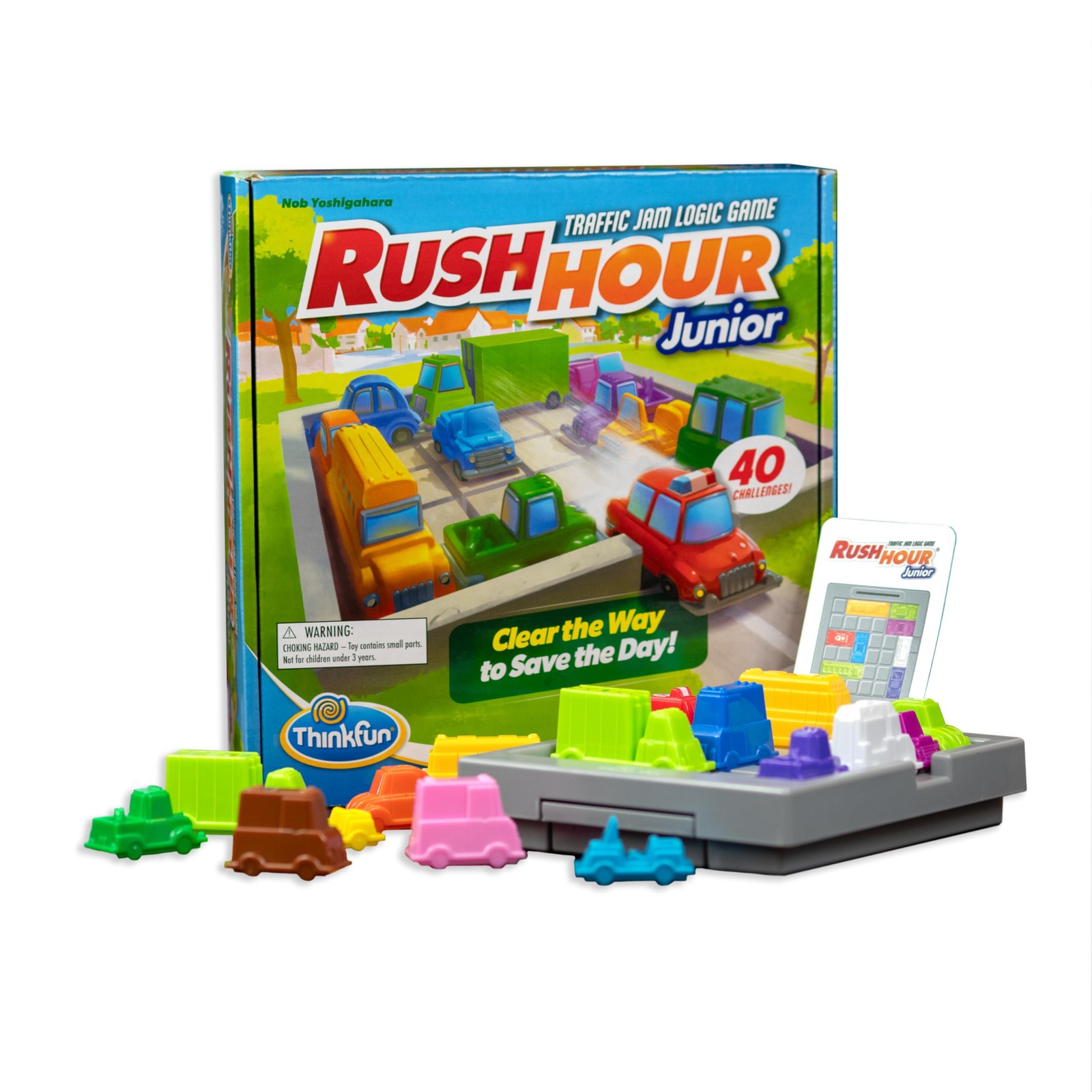 ThinkFun Rush Hour Junior – Classic Traffic 8 x 8.9 x 2.5 inches, Multicolor