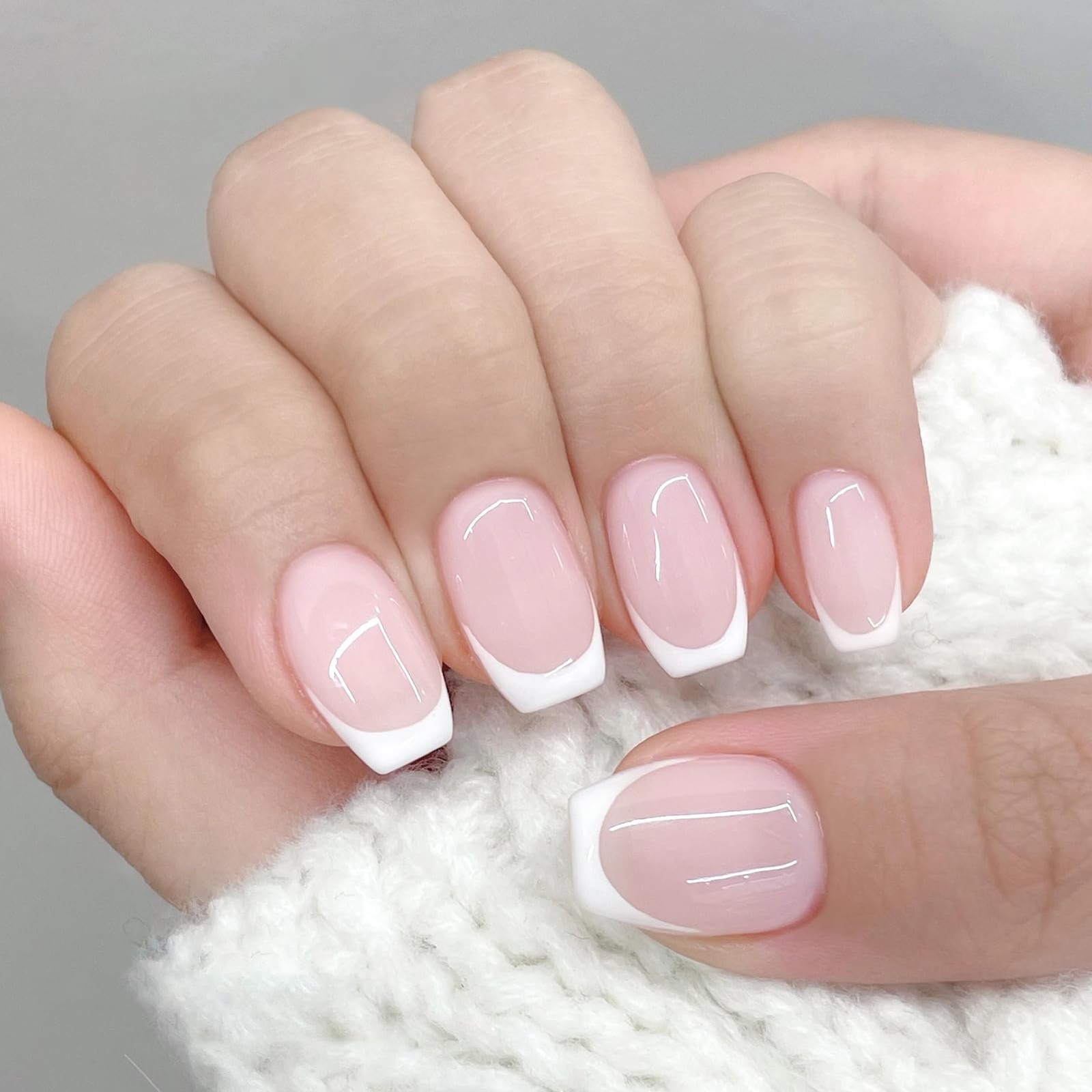 Born Pretty French Manicure Kit, Nail Stamper Milky Pink,White,Nail