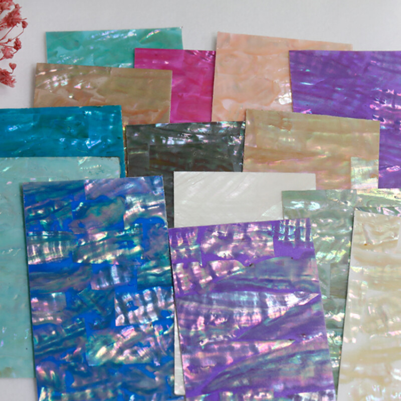 1PC Abalone Shell Slice Nail Sticker Flakes Adhesive Decal Manicure Nail Art DIY