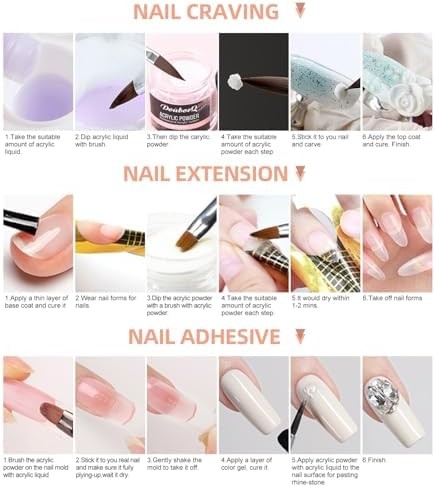 Acrylic Nail Kit With Drill And U V Light Full Nail Kit Set Professional Nail St