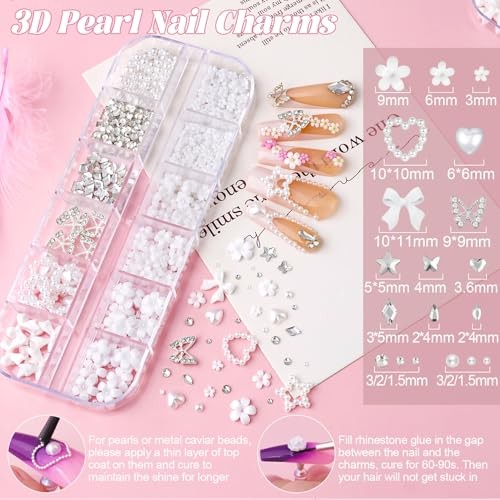 2 Boxes Metal Nail Beads (Silver+Gold), 3D 01 2 Boxes Nail Art Decos Set 13
