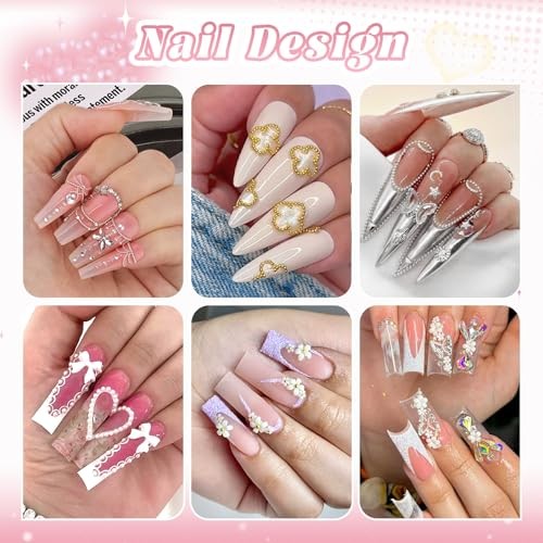2 Boxes Metal Nail Beads (Silver+Gold), 3D 01 2 Boxes Nail Art Decos Set 13
