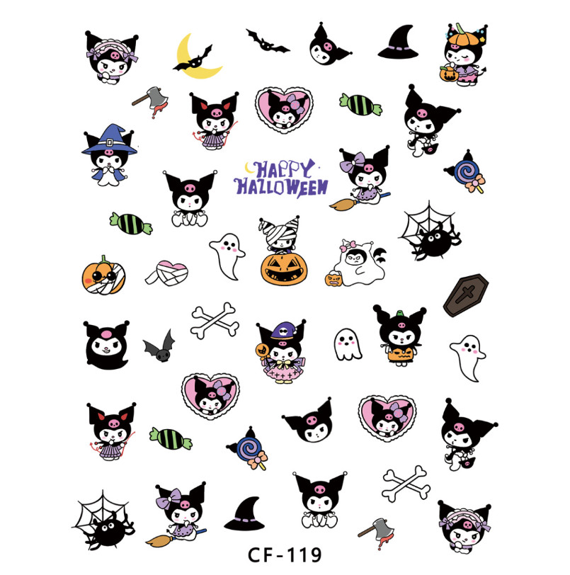 NAIL ART Character Naughty Little Devil Melody KUROMI Stickers Decoration NS54