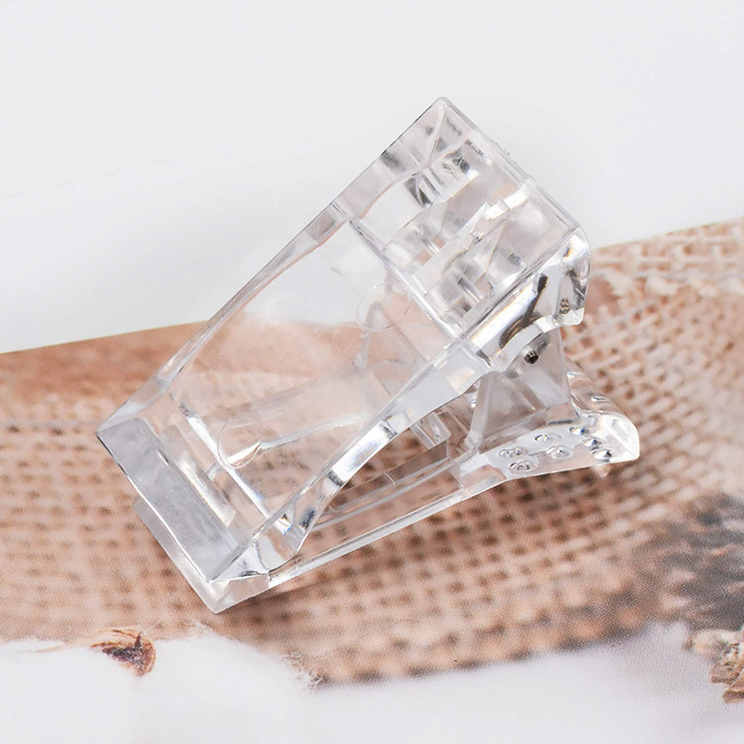 12Pcs Nail Tips Clip for Quick Building Polygel Nail Clips for Polygel Finger Na