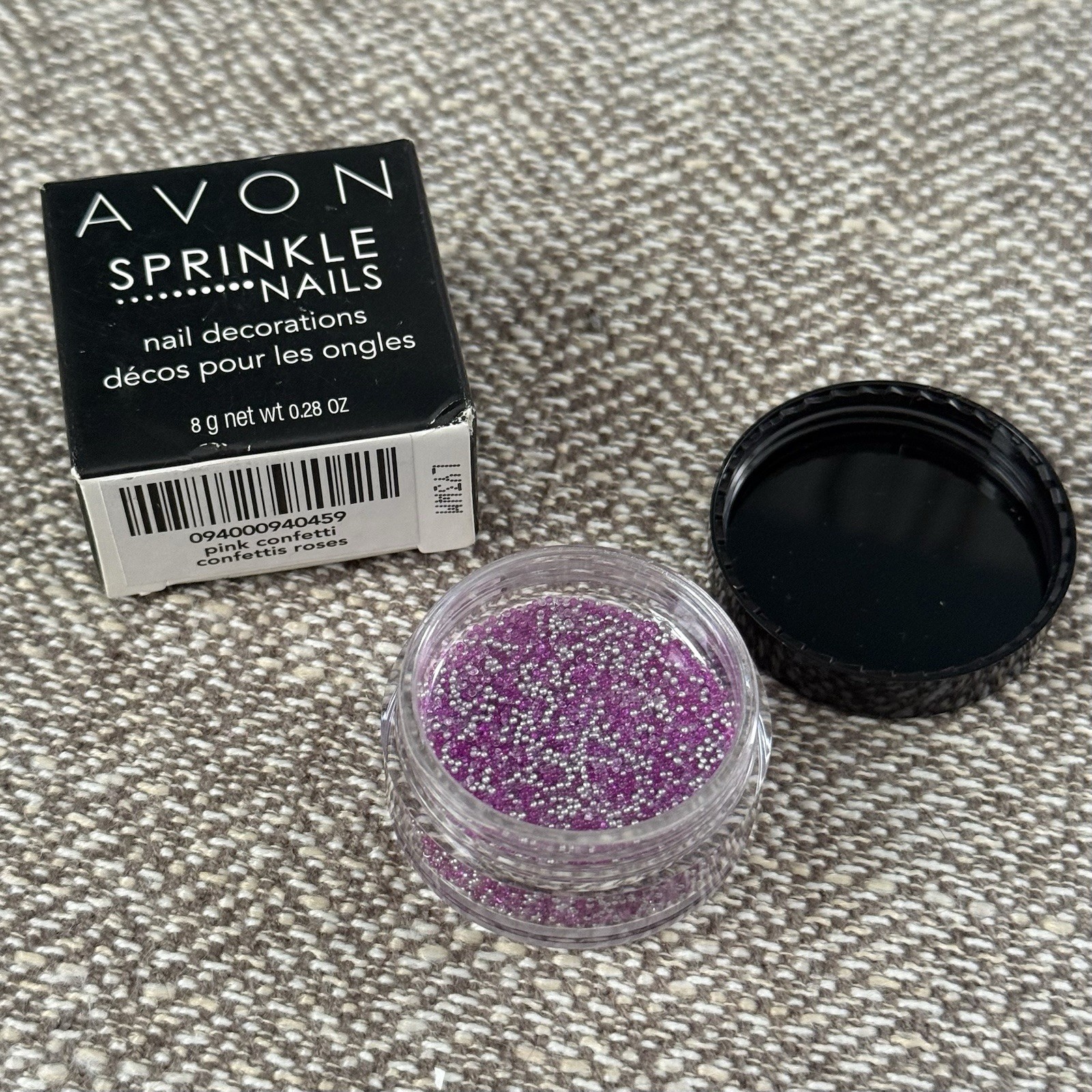 Avon Sprinkle Nails Decorations Pink Confetti – 2014 – Nail Caviar Beads