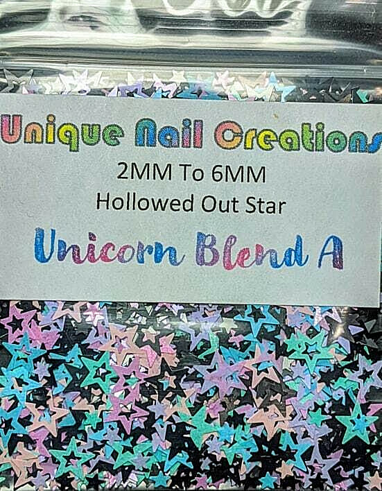 HOLLOW STAR~Glitter~Multi-Sizes~Nail Art•Acrylic•Gel•Body Art•Face•Festival⭐