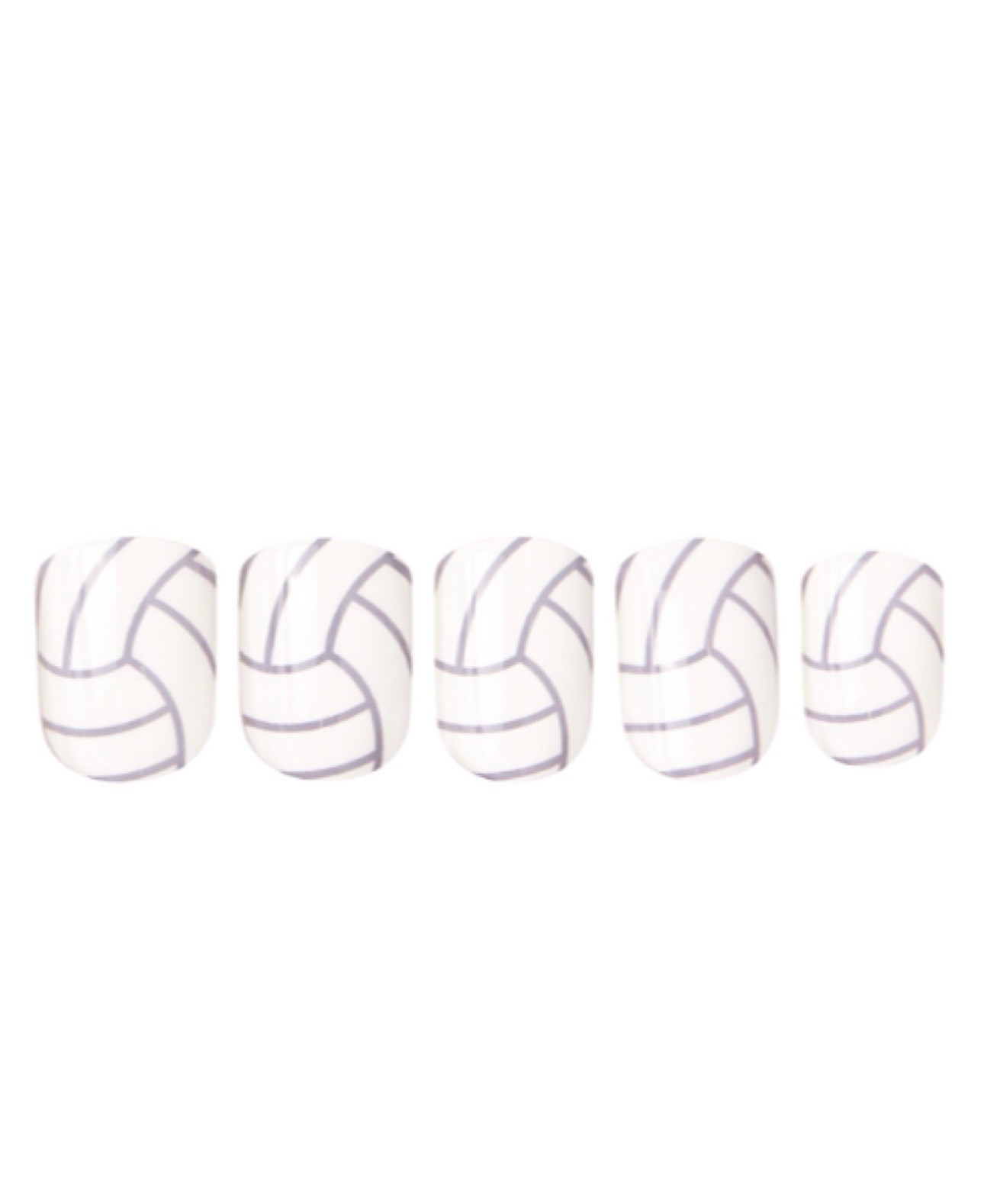 Red Aspen Ace After Ace , Manny Short Square White Nails With Black Lines B4y8