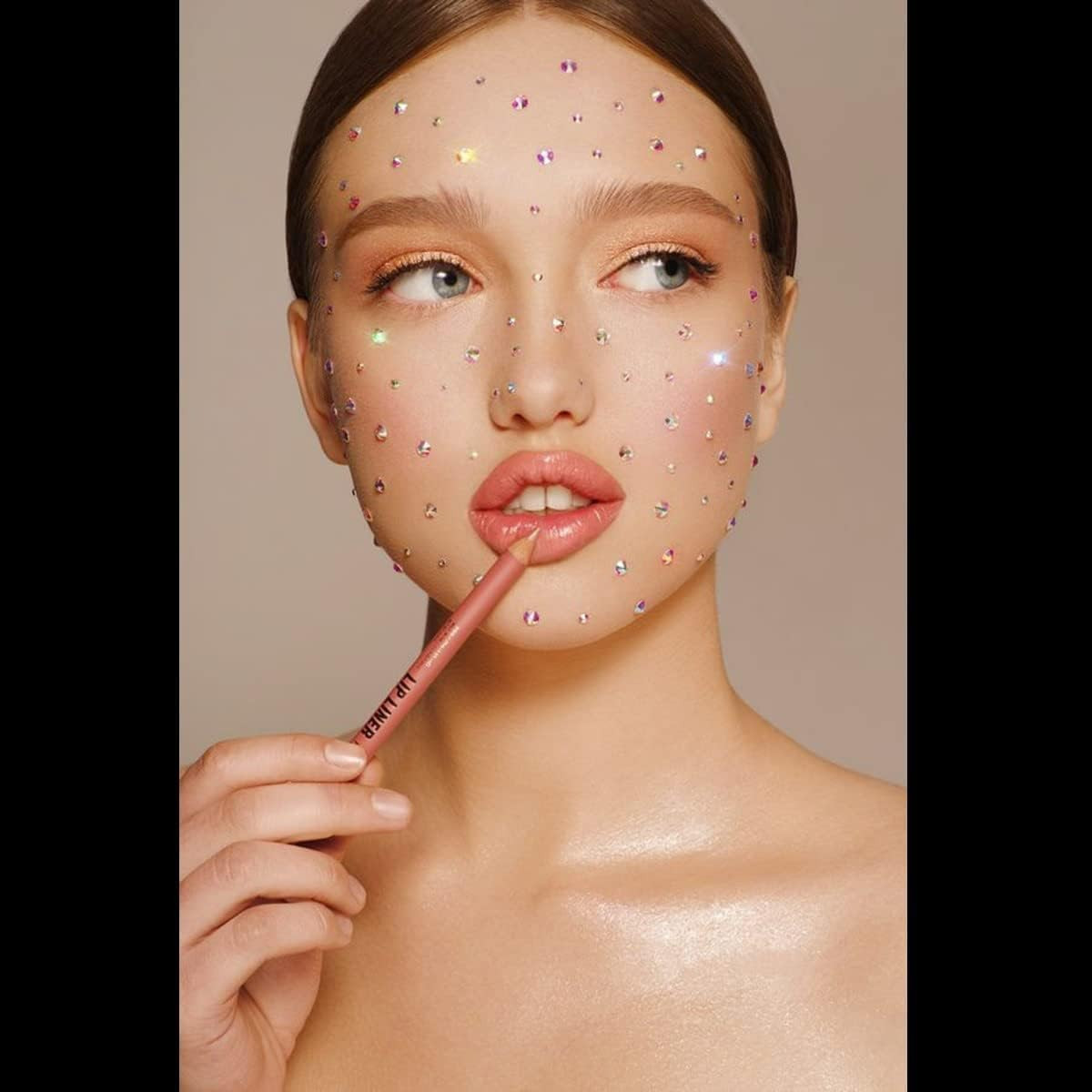 2550Pcs Crystal AB Nail Art Flatback Rhinestones Charms for Face Makeup, White A