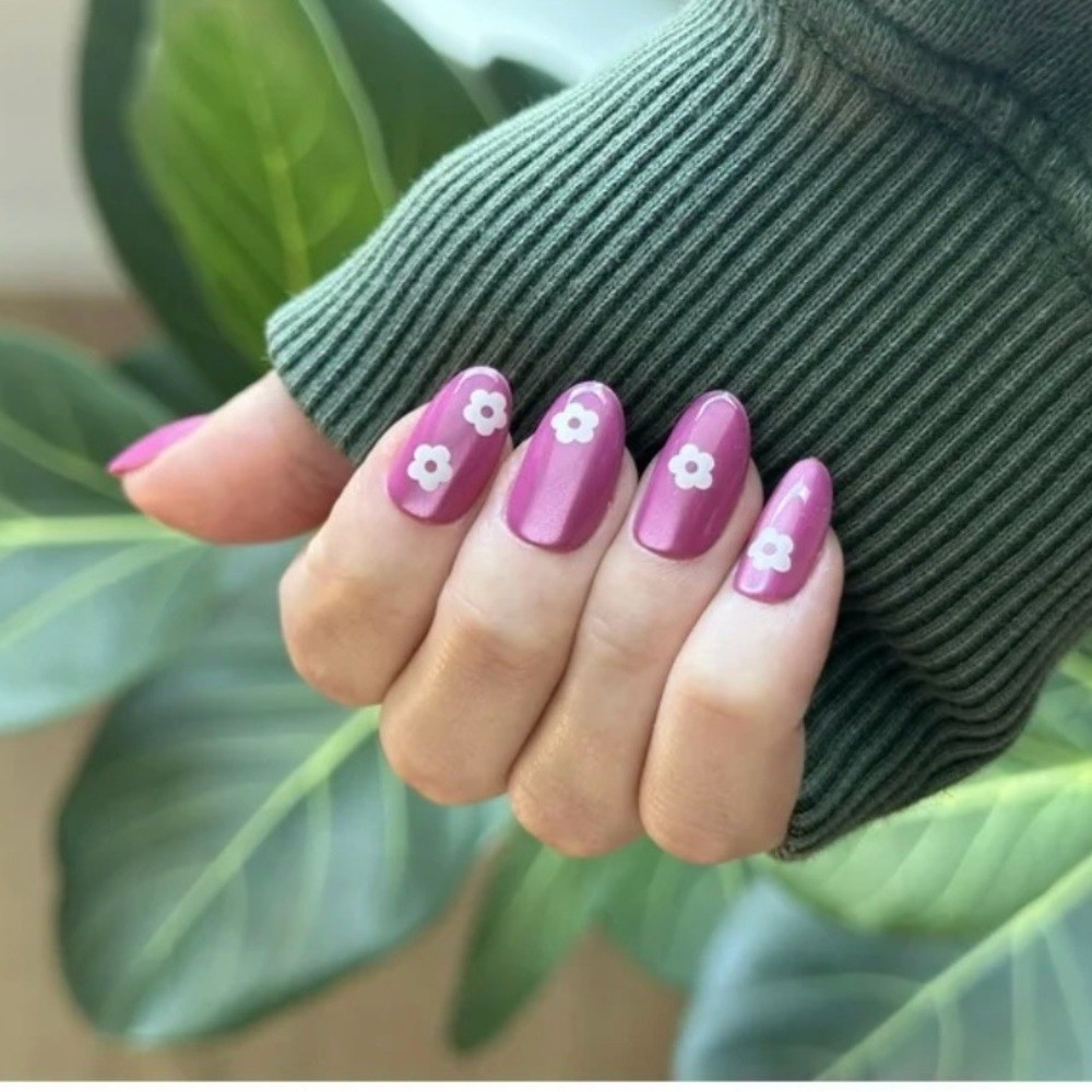 Olive & June Maximalist Instant Mani Press-On Nails – Sparkle Floral